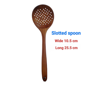 Louche à soupe en bois de teck, ustensile artisanal non traité à l'huile de coco, sûr, non toxique, écologique, léger, 1 pièce - Product Image 6