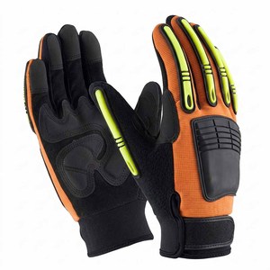 Gants de travail mécaniciens Amara de haute qualité, en cuir synthétique renforcé, résistants aux chocs et aux coupures, protection personnelle pour les mains - Product Image 5