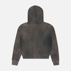 Pullover Boxy Fit Style hoodie Men's streetwear Sun Faded vintage washed hoodie OEM Service Pocket No Drawstrings Winter Warm - Product Image 3