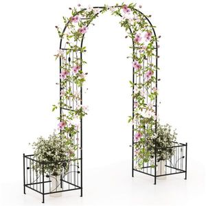 โครงตาข่ายอเนกประสงค์สำหรับพืชเลื้อยกลางแจ้ง ขนาด 80"x20"x86" สำหรับปลูกดอกไม้/ผัก ใช้เป็นประตูสวน ประตูทางเข้าบ้าน ขนาด 3 ฟุต - Product Image 3