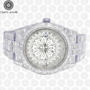 Reloj de Lujo Charm_Jewells para Mujer, Acero Inoxidable, Esfera Redonda de 36 mm, Cristal de Zafiro, Movimiento de Cuarzo Analógico, Cierre Plegable - Product Image 1