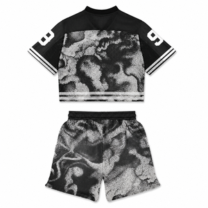 Ensemble Maillot et Short de Sport Personnalisé pour Homme – Col en V, Tenue Athlétique, Vêtements de Performance, Fournisseur OEM, Logo Personnalisé - Product Image 3