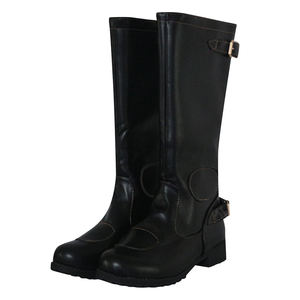 Bota de Montar para Caballo, de Cuero Sintético de Color Sólido, Protección Completa para Montar a Caballo - Product Image 4