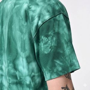 T-shirt délavé pour homme, vintage, en coton délavé, manches courtes, col rond, streetwear décontracté - Product Image 6