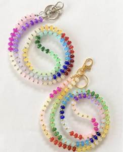 Vintage Inspired Embroidery Beaded <b>Lanyard</b> Handmade Beadwork Accessory <b>for</b> Badge and <b>Keys</b> - Product Image 3