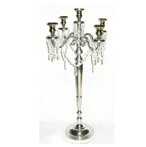 Candelabro de Metal Pulido Brillante para Bodas con Base para Flores, Candelabro de Alta Calidad para Decoración Navideña del Hogar - Product Image 2
