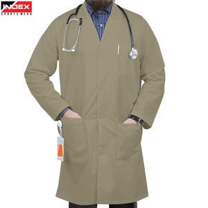 Bata de Laboratorio Profesional para Médico, Uniforme Médico Blanco para Hombres y Mujeres, Personalizable con Marca, Ropa de Hospital, Tela Cómoda - Product Image 1