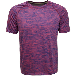 T-shirt d'entraînement pour homme, à manches raglan, en tissu chiné, respirant et anti-transpiration, pour la gym et le sport 2026 - Product Image 3
