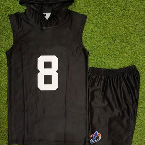 Custom 7v7 Football Uniform USA | Sublimated Team Set | 100% Polyester Quick Dry <b>Athletic</b> Fit for Adults | Front Logo O-Neck - Product Image 3