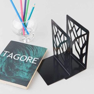 Handcrafted Metal Bookends for <b>Books</b> Decorative Heavy Duty Bookends for Home Office <b>Library</b> Shelf Desk Decor - Product Image 2