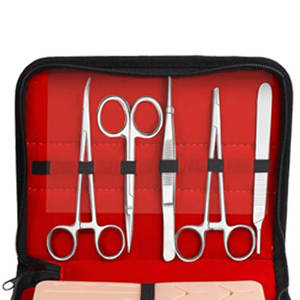 Grand tapis en silicone de 14 pouces pré-découpé pour kit d'entraînement aux sutures, destiné aux étudiants en médecine, médecine vétérinaire et soins infirmiers, ensemble orthopédique pour usage hospitalier - Product Image 2