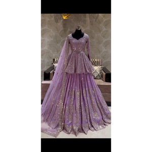 Designer Party Wear Robes de bal haut bas Dupatta Set - Product Image 5