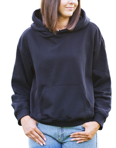Sweats à capuche pour femmes en tissu polaire polyester-coton en 280 GSM - Product Image 3