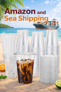 Hot Selling Disposable Clear PET Plastic Cups Vintage Dome Lid 20 oz Cold Drink Cups Juice Smoothie Iced Coffee Food-Grade Safe - Product Image 6