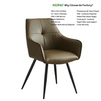 Chaise de salle à manger multicolores en cuir PU scandinave pour bar OEM