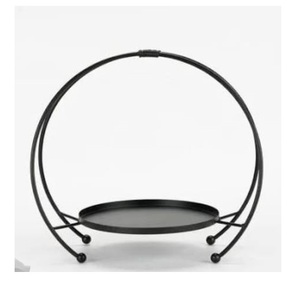 ขาตั้งเค้กหรูหราเคลือบทอง ดีไซน์สวยงาม ขายดี ขาตั้งคัพเค้กหินอ่อนสองชั้น สำหรับเสิร์ฟช็อกโกแลต - Product Image 3