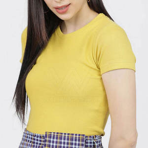 Nueva Camiseta Corta Moderna para Mujer, Diseñada para Uso Casual de Verano, con Tela Suave y Transpirable para Atuendos Diarios, Servicio OEM - Product Image 4