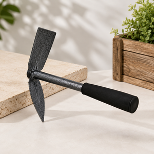Bêche en acier au carbone avec manche en acier soudé et poignée en caoutchouc pour le jardinage, le désherbage, le labourage et les travaux agricoles - Product Image 1