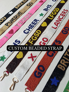 Correa de repuesto para bolso de pickleball PRO con cuentas, estilo guitarra, resistente, hecha a mano, con bordado artístico de cuentas de semillas por PR - Product Image 6