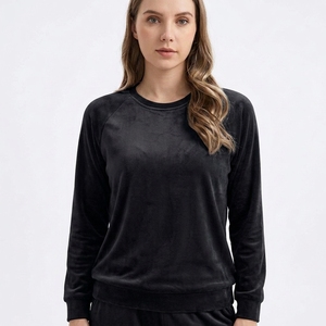 Conjunto Casual de Dos Piezas para Mujer: Sudadera Cómoda de Cuello Redondo y Pantalones Jogger Holgados - Product Image 5