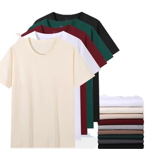 เสื้อยืดสีพื้นทรงหลวมผ้าฝ้ายแท้ 180 กรัม ปักโลโก้ตามสั่ง ราคาโรงงานจากบังกลาเทศและจีน รับผลิตแบบ OEM - Product Image 4