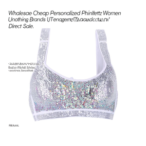 Venta al por Mayor de Bralettes Personalizados con Pedrería para Mujer, Ropa Interior para Adolescentes, Venta Directa de Fábrica - Product Image 3