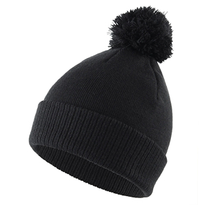 Elegant Winter <b>Beanie</b> <b>Hats</b> For <b>Men</b> And Women 100% Wool Adult Size Breathable & Waterproof Adjustable With Stylish Pom Pom - Product Image 3