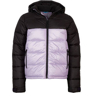 Veste matelassée décontractée pour homme, noire, à capuche, avec fermeture éclair sur le devant, coupe régulière, col montant, en polyester - Product Image 3