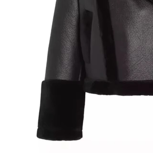 Women's Streetwear Fashion <b>Leather</b> Blouson <b>Jacket</b> Breathable Animal Print <b>Winter</b> Clothing - Product Image 6