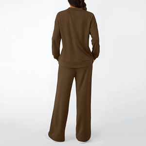 Conjuntos Deportivos para Mujer, Ropa Deportiva con Cintura Elástica, Ropa Deportiva para Yoga, Pantalones Casuales para Caminar al Aire Libre, Conjuntos de Gimnasio para Mujer - Product Image 4