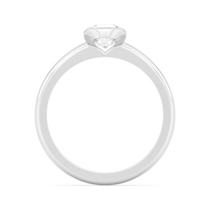 Bague en diamant de laboratoire taille coussin exquise 1,00 CTW en or rose 10K pour cadeaux romantiques de mariage et de fiançailles - Product Image 5