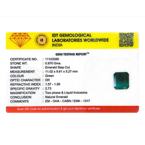Natural Zambian Emerald 4.85 Carat Loose Gemstone for Fine Jewelry - Product Image 4