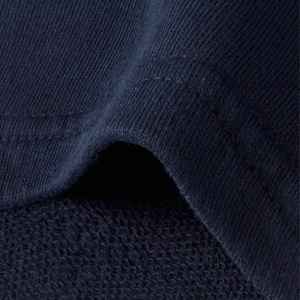 กางเกงขาสั้นลำลองผู้ชายคุณภาพสูง โลโก้สั่งทำ OEM ผ้าฝ้าย 100% ไซส์ใหญ่ สีกรมท่า ผ้าเทอร์รี่ฟลีซ - Product Image 3