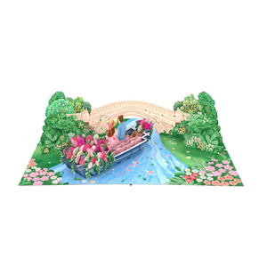 Custom Valentine's Day 3D Pop Up Card with <b>Envelope</b> Handmade Love in Italy Greeting Cards For Valentine - Product Image 1