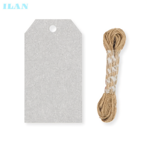 Etiquetas Colgantes Ilan de Papel Kraft de 4x8 cm, Paquete de 12 Unidades para Etiquetado de Prendas - Product Image 1