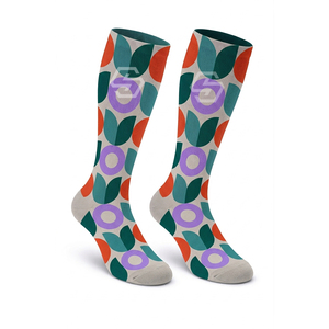 Chaussettes de sport tricotées en gros pour hommes, femmes et unisexe, antidérapantes, à motif lettres, couleurs personnalisées, logo, chaussettes de compression douces - Product Image 2