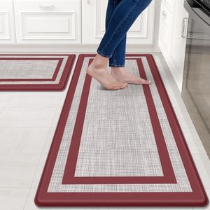 Set di 2 Tappetini Ergonomici per Cucina, Antifatica e Antiscivolo, per Pavimento della Cucina, Ufficio e Lavello - Product Image 1