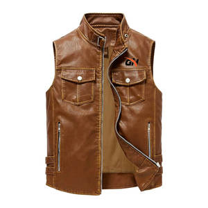 Chaleco de Cuero para Hombre de Alta Calidad y Bajo Precio, Nuevo Diseño, Transpirable, Más Vendido - Product Image 2