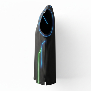 Uniforme de basket-ball respirant en polyester sublimé, impression par sublimation personnalisée, maillot de basket-ball pour compétition de club - Product Image 3