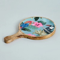 Plateau décoratif moderne en bois émaillé, durable, de qualité alimentaire, fait main, pour table à manger, décoration intérieure, cadeaux d'affaires, vente en gros
