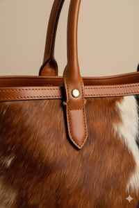 Sac fourre-tout en cuir véritable avec broderie et fermeture éclair, couleur unie, sac à main personnalisé pour femme, style vintage, modèle LHTB-0014 - Product Image 5