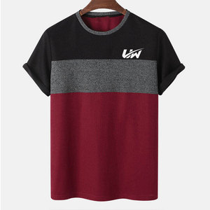 เสื้อยืดคอกลมผู้ชายผ้าฝ้าย 100% ราคาส่ง รับออกแบบโลโก้ ทรงหลวม สวมใส่สบาย ระบายอากาศได้ดี คุณภาพสูง - Product Image 1