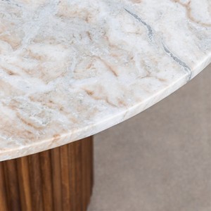 <span class=keywords><strong>Tavolo</strong></span> da pranzo ovale Vandana Grand Vento <span class=keywords><strong>200x100</strong></span> cm in pietra naturale e legno di mango Giselda - Product Image 6
