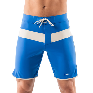 <b>Mens</b> Mid Knitted Breathable Quick Dry Blue Board Shorts Elastic Drawstring Swim <b>Trunks</b> Lightweight Casual Summer Vacation Wear - Product Image 2