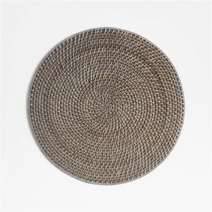 Rattan tale <b>mat</b> <b>round</b> wicker placemats wholesale eco friendly tableware handwoven placemat - Product Image 2
