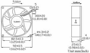 Ventilateur de ventilation électrique en plastique DC 92x25mm 12V, mini-turbine d'aération de toit pour avion, 39-48 CFM, usage domestique - Product Image 2