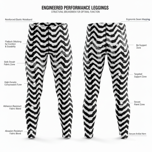 Running Summer Apparel Customized Printed All Over Sublimation Compression Leggings Trendy Training Workout OEM Custom Pants - Product Image 2