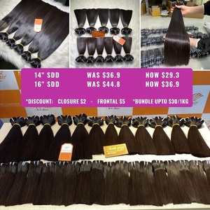 TOP TENDENCIA 2026 Extensiones de Cabello Humano Virgen Sin Procesar, Súper Doble Trama, Liso Natural, Alta Calidad, 8-30 Pulgadas - Product Image 6