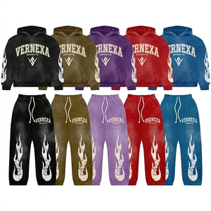 เสื้อฮู้ดดี้พิมพ์ลาย Vernexa คุณภาพสูง สไตล์ลำลอง สตรีทแวร์ สำหรับผู้ใหญ่ ทรงหลวม สีซันเฟด มีกระเป๋าข้าง - Product Image 5