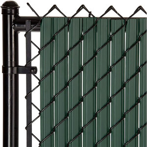 รั้วตาข่ายเหล็กชุบสังกะสีเคลือบพีวีซีเกรดพรีเมียมสำหรับงานพาณิชย์ หนาพิเศษ พร้อมแผ่นสแลทแบบประกบกัน - Product Image 4